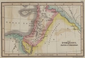 The Dominions of David and Solomon (barevná rytina) od English School