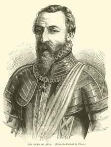 Vévoda z Alvy (rytina) od English School