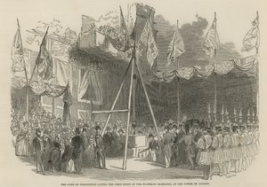 Vévoda z Wellingtonu položil první kámen kasáren Waterloo