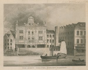 The Dukes Theatre, Dorset Gardens, Londýn od English School