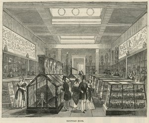 Egyptský pokoj v Britském muzeu od English School