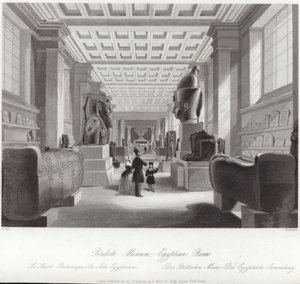Egyptský pokoj Britského muzea od English School