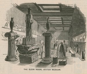 Elginův pokoj v Britském muzeu od English School