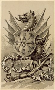 Znak Walesu (litho) od English School