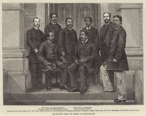The Envoys from the Queen of Madagaskar (rytina) od English School
