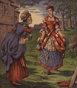Víla u fontány nebo dvě dívky (barva lito) od English School