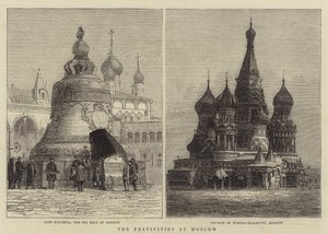 Slavnosti v Moskvě (rytina) od English School