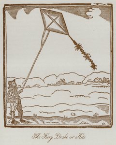 Ohnivý drak nebo drak (litho) od English School