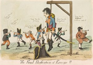 The Final Pacification of Europe!!, pub. 1803 (ručně kolorovaná rytina) od English School