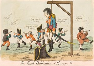 The Final Pacification of Europe!!, hospoda. 1803 ručně kolorovaná rytina. od English School