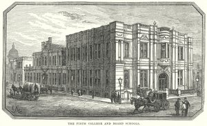 Firth College and Board Schools (rytina) od English School
