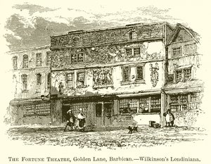 The Fortune Theatre, Golden Lane, Barbican.--Wilkinsons Londiniana od English School