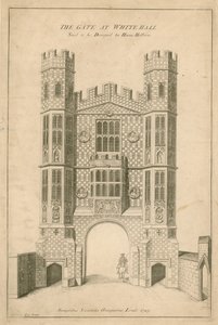 Brána ve Whitehallu. Navrhl ho Hans Holbein od English School