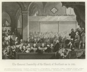 Valné shromáždění Skotské církve, 1783 od English School