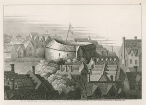 The Globe Theatre, Bankside, Southwark, Londýn od English School