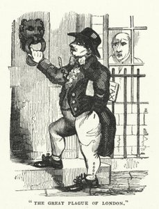 The Great Plague of London (rytina) od English School