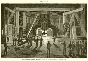 Velké parní kladivo – Royal Gun Factory, Woolwich od English School