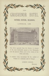 The Grosvenor Hotel (rytina) od English School