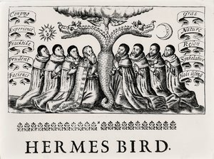 The Hermes Bird, z Theatrum Chemicum, 1652 od English School