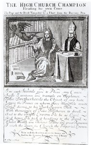 High Church Champion, Pleading his own Cause, 1709 od English School