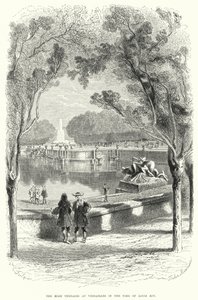 Vysoké terasy ve Versailles v době Ludvíka XIV (rytina) od English School