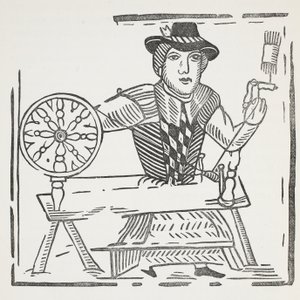 Historie slepého žebráka z Bethnal Green, ilustrace z Kapitoly osmnáctého století od Johna Ashtona, pub. 1882