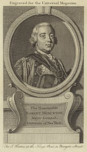 Ctihodný Robert Monckton, generálmajor, guvernér New Yorku od English School