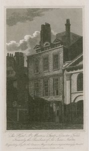 Hotel, St Martins Street, Leicester Square, Londýn; dříve sídlo sira Isaaca Newtona od English School