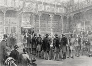 Dolní sněmovna: Přísaha poslanců v roce 1857 od English School