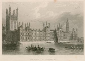Budovy parlamentu, Westminsterský palác, Londýn od English School
