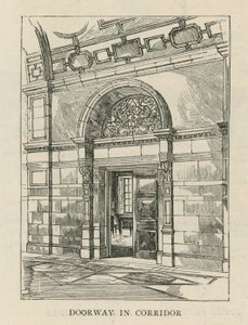 Imperial Institute: Dveře v chodbě od English School