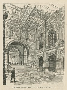 Imperial Institute: Velké schodiště do přijímací haly od English School
