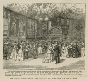Imperial Institute: The Durbar Room, který byl používán jako salon pro Její Veličenstvo od English School