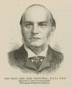 Imperiální institut: Ctihodný lord Herschell, předseda správní rady od English School