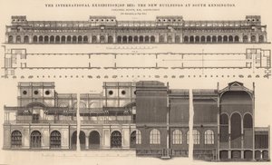 Mezinárodní výstava 1871 - nové budovy v South Kensington od English School