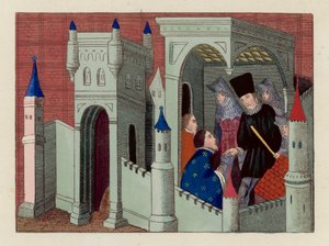 Rozhovor s vévodou Henrym (barevná rytina) od English School
