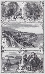 The Isle of Wight (rytina) od English School