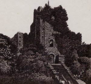 The Keep, Cardiff Castle (litho) od English School