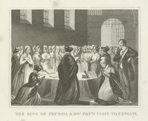 Pruský král a paní Frysová Návštěva v Newgate od English School