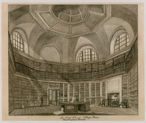 The Kings Library, Octagon Room, Buckinghamský palác (wc na papíře) od English School