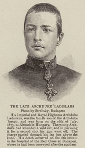 Zesnulý arcivévoda Ladislav (rytina) od English School