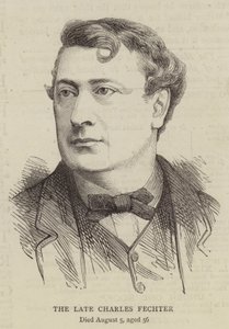 Zesnulý Charles Fechter (rytina) od English School