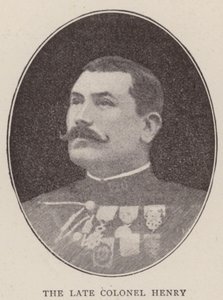 Zesnulý plukovník Henry (litho) od English School