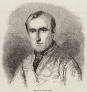 The Late M Paul Delaroche (rytina) od English School