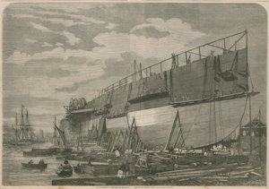 Leviathan na dvoře v Millwallu v Londýně před startem od English School