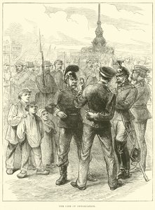 Demarkační linie, březen 1871 od English School