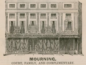 The London General Mourning Warehouse, Regent Street, Londýn od English School