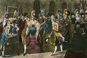 The Long Room at Bagnigge Wells na vrcholu módní popularity v roce 1772 od English School