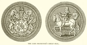 Lord Protectors Great Seal od English School