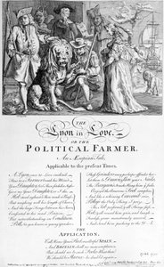 Zamilovaný Lyon aneb politický farmář, 1738 od English School
